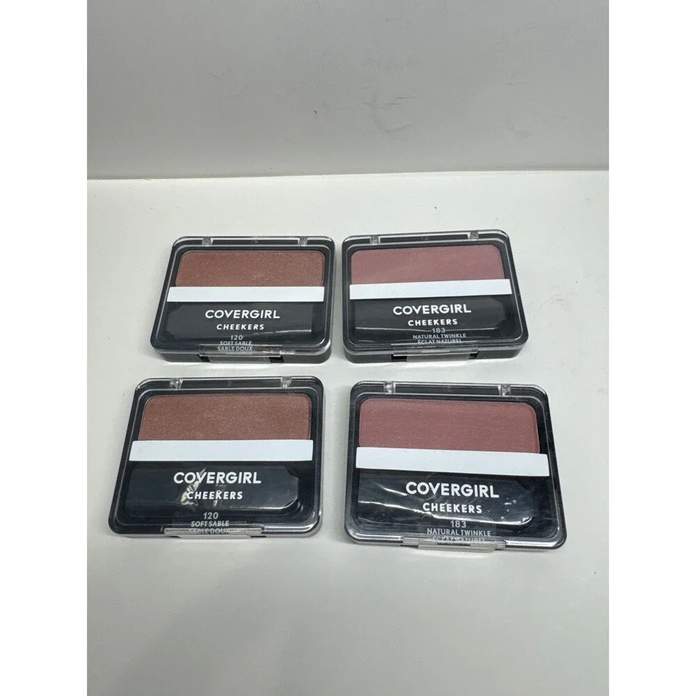4 CoverGirl Cheekers Blendable Powder Blush–120 Soft Sable & 183 Natural Twinkle